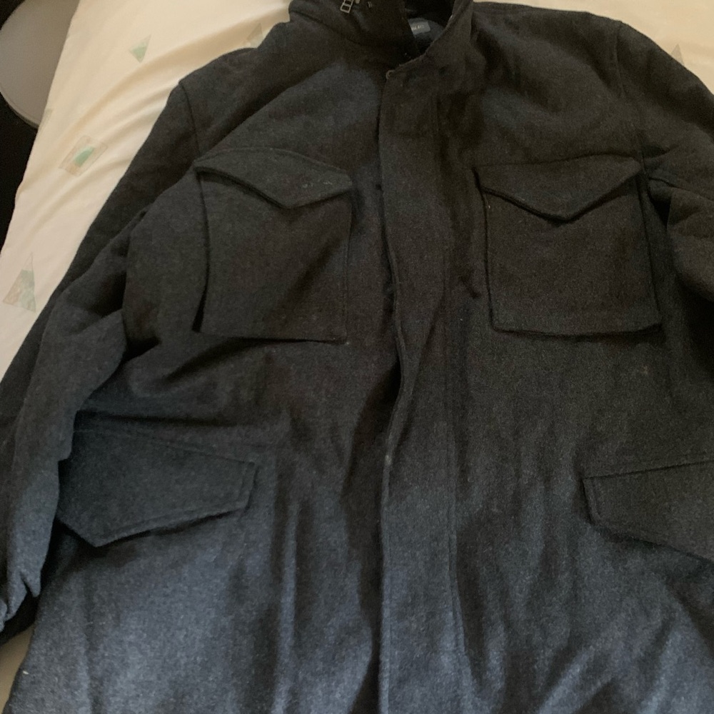 Banana Republic Dark Gray wool Military Jacket